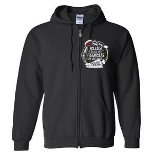 Jolliest Bunch Of Assholes This Side Of The Nut House Xmas Full Zip Hoodie