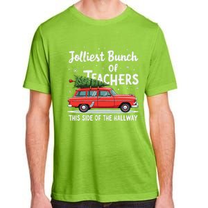 Jolliest Bunch Of Teachers This Side Of The Hallway Xmas Adult ChromaSoft Performance T-Shirt