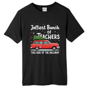 Jolliest Bunch Of Teachers This Side Of The Hallway Xmas Tall Fusion ChromaSoft Performance T-Shirt