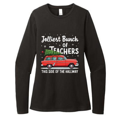 Jolliest Bunch Of Teachers This Side Of The Hallway Xmas Womens CVC Long Sleeve Shirt