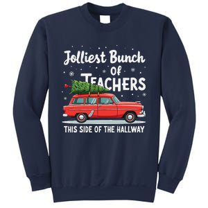 Jolliest Bunch Of Teachers This Side Of The Hallway Xmas Sweatshirt