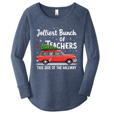 Jolliest Bunch Of Teachers This Side Of The Hallway Xmas Women's Perfect Tri Tunic Long Sleeve Shirt