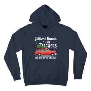 Jolliest Bunch Of Teachers This Side Of The Hallway Xmas Tall Hoodie