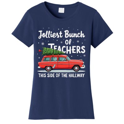 Jolliest Bunch Of Teachers This Side Of The Hallway Xmas Women's T-Shirt