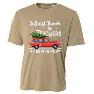 Jolliest Bunch Of Teachers This Side Of The Hallway Xmas Cooling Performance Crew T-Shirt