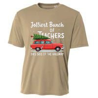 Jolliest Bunch Of Teachers This Side Of The Hallway Xmas Cooling Performance Crew T-Shirt