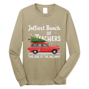 Jolliest Bunch Of Teachers This Side Of The Hallway Xmas Long Sleeve Shirt