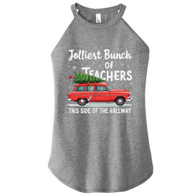 Jolliest Bunch Of Teachers This Side Of The Hallway Xmas Women's Perfect Tri Rocker Tank