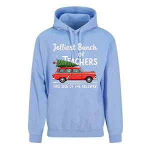 Jolliest Bunch Of Teachers This Side Of The Hallway Xmas Unisex Surf Hoodie