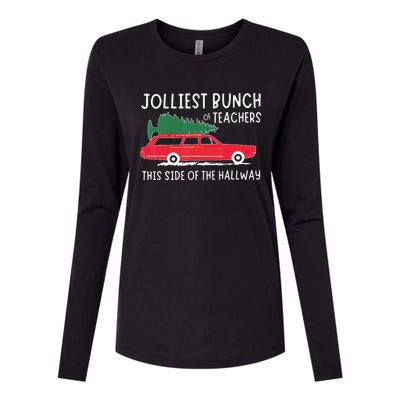 Jolliest Bunch Of Teachers This Side Of The Hallway Womens Cotton Relaxed Long Sleeve T-Shirt