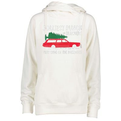 Jolliest Bunch Of Teachers This Side Of The Hallway Womens Funnel Neck Pullover Hood