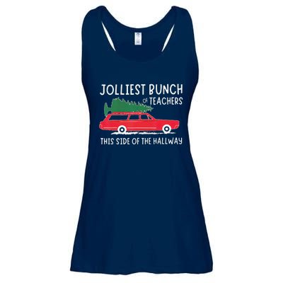 Jolliest Bunch Of Teachers This Side Of The Hallway Ladies Essential Flowy Tank