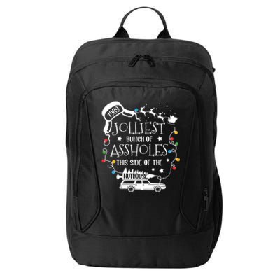 Jolliest Bunch Of Assholes This Side Of The Nuthouse Ugly Christmas City Backpack