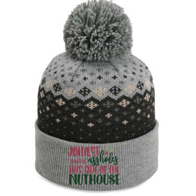 Jolliest Bunch Of Assholes Christmas Story Nuthouse The Baniff Cuffed Pom Beanie