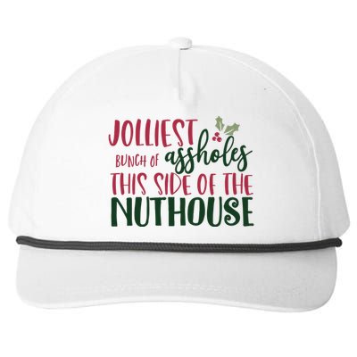 Jolliest Bunch Of Assholes Christmas Story Nuthouse Snapback Five-Panel Rope Hat