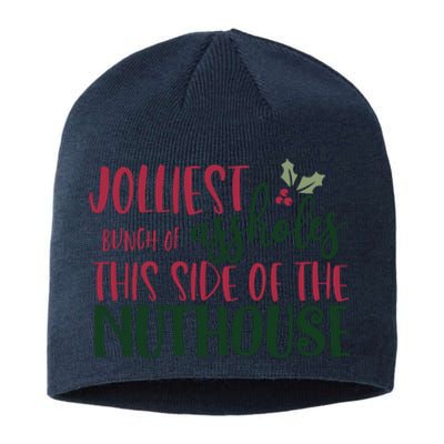 Jolliest Bunch Of Assholes Christmas Story Nuthouse Sustainable Beanie