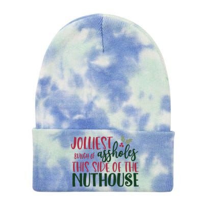 Jolliest Bunch Of Assholes Christmas Story Nuthouse Tie Dye 12in Knit Beanie