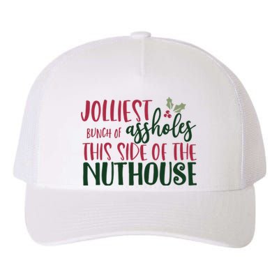 Jolliest Bunch Of Assholes Christmas Story Nuthouse Yupoong Adult 5-Panel Trucker Hat