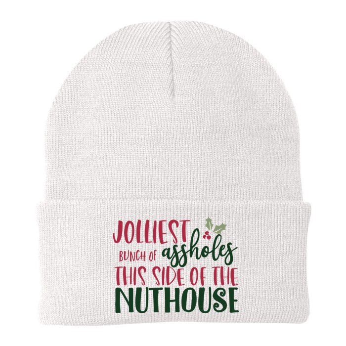 Jolliest Bunch Of Assholes Christmas Story Nuthouse Knit Cap Winter Beanie