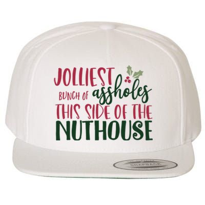 Jolliest Bunch Of Assholes Christmas Story Nuthouse Wool Snapback Cap