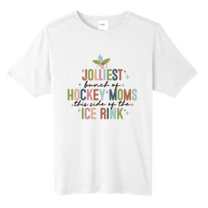 Jolliest Bunch Of Hockey Moms This Side Of The Ice Rink Christmas Tall Fusion ChromaSoft Performance T-Shirt