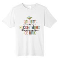 Jolliest Bunch Of Hockey Moms This Side Of The Ice Rink Christmas Tall Fusion ChromaSoft Performance T-Shirt