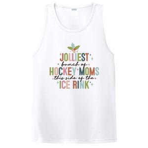 Jolliest Bunch Of Hockey Moms This Side Of The Ice Rink Christmas PosiCharge Competitor Tank