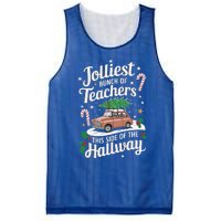 Jolliest Bunch Of Teachers This Side Of The Hallway Mesh Reversible Basketball Jersey Tank