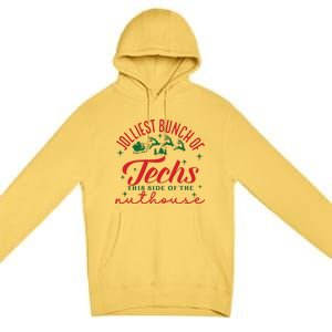 Jolliest Bunch Of Techs Jolliest Bunch Christmas Crew Premium Pullover Hoodie