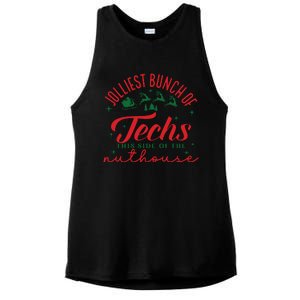 Jolliest Bunch Of Techs Jolliest Bunch Christmas Crew Ladies PosiCharge Tri-Blend Wicking Tank