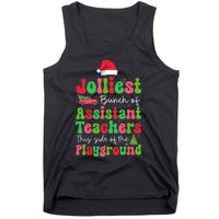 Jolliest Bunch Of Assistant Teachers Of Playground Xmas Tank Top