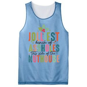 Jolliest Bunch Of Assholes This Side Of The Nut House Mesh Reversible Basketball Jersey Tank