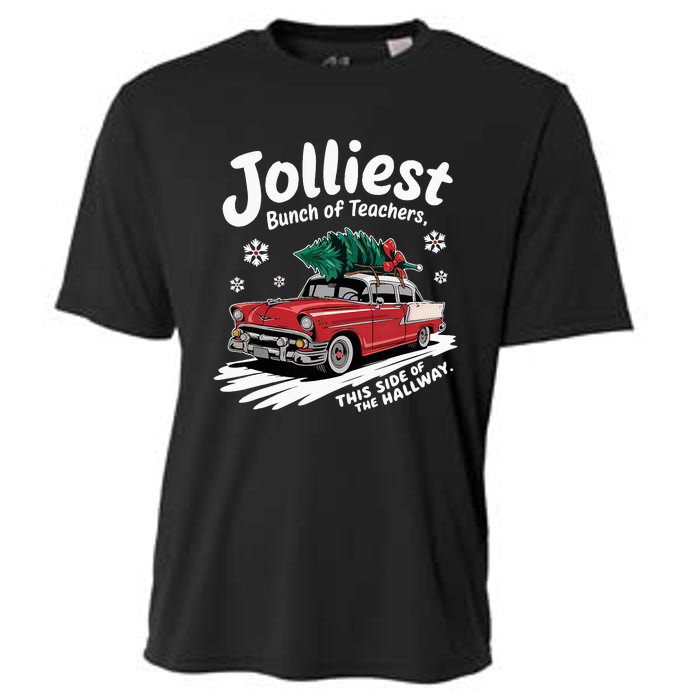 Jolliest Bunch Of Teachers This Side Of The Hallway Cooling Performance Crew T-Shirt