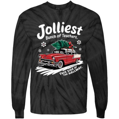 Jolliest Bunch Of Teachers This Side Of The Hallway Tie-Dye Long Sleeve Shirt