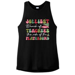 Jolliest Bunch Of Teachers This Side Of The Playground Ladies PosiCharge Tri-Blend Wicking Tank