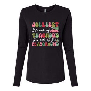 Jolliest Bunch Of Teachers This Side Of The Playground Womens Cotton Relaxed Long Sleeve T-Shirt