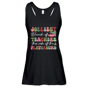 Jolliest Bunch Of Teachers This Side Of The Playground Ladies Essential Flowy Tank