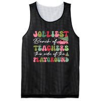 Jolliest Bunch Of Teachers This Side Of The Playground Mesh Reversible Basketball Jersey Tank