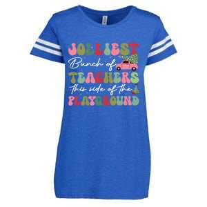 Jolliest Bunch Of Teachers This Side Of The Playground Enza Ladies Jersey Football T-Shirt