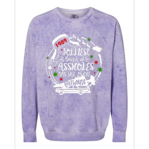 Jolliest Bunch Of Assholes This Side Of The Nut House Xmas  Colorblast Crewneck Sweatshirt