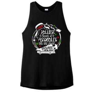 Jolliest Bunch Of Assholes This Side Of The Nut House Xmas  Ladies PosiCharge Tri-Blend Wicking Tank