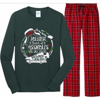 Jolliest Bunch Of Assholes This Side Of The Nut House Xmas  Long Sleeve Pajama Set