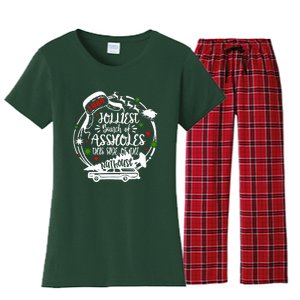 Jolliest Bunch Of Assholes This Side Of The Nut House Xmas  Women's Flannel Pajama Set