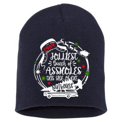 Jolliest Bunch Of Assholes This Side Of The Nut House Xmas  Short Acrylic Beanie