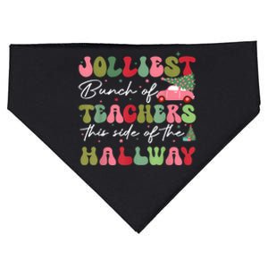 Jolliest Bunch Of Teachers This Side Of The Hallway USA-Made Doggie Bandana