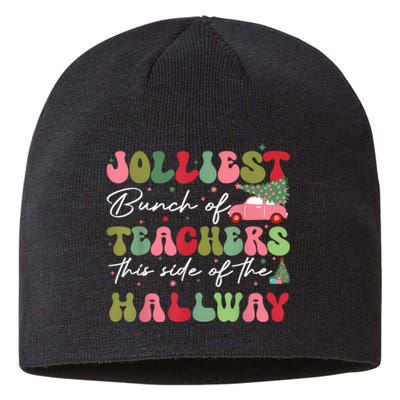 Jolliest Bunch Of Teachers This Side Of The Hallway Sustainable Beanie