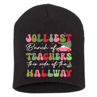 Jolliest Bunch Of Teachers This Side Of The Hallway Short Acrylic Beanie