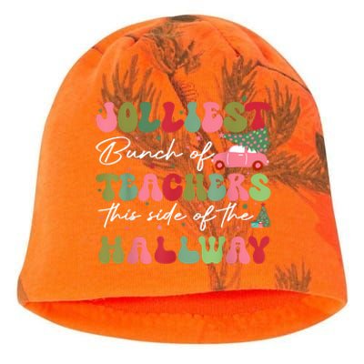 Jolliest Bunch Of Teachers This Side Of The Hallway Kati - Camo Knit Beanie