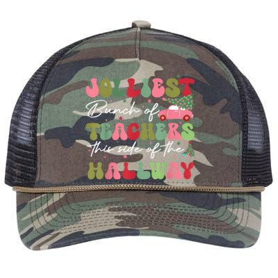 Jolliest Bunch Of Teachers This Side Of The Hallway Retro Rope Trucker Hat Cap