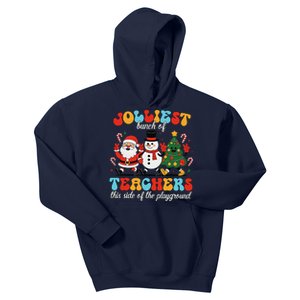 Jolliest Bunch Of Teachers This Side Of The Playground Xmas Kids Hoodie